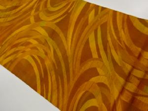 ふくれ織曲線模様織出し名古屋帯